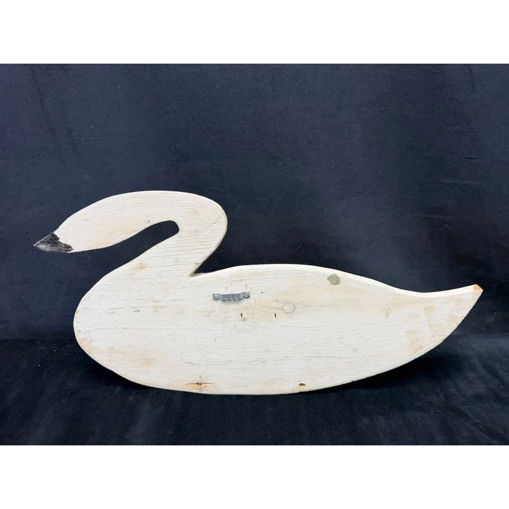 Wooden Primitive Goose Decor 2 Wood Geese Wall Hangings Rustic Country Cabin